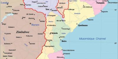 Mozambique politieke kaart