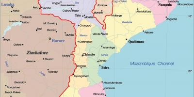 Mozambique in kaart